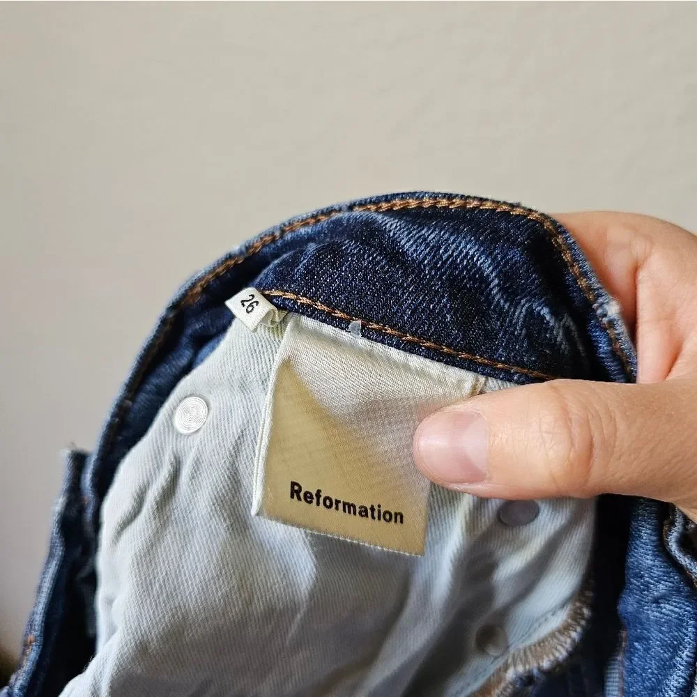 Reformation Serena High Rise Skinny Jean In Kasai Size 26